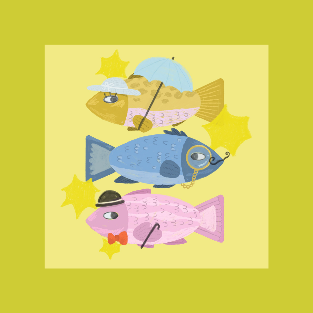 3 Classy Fish Print
