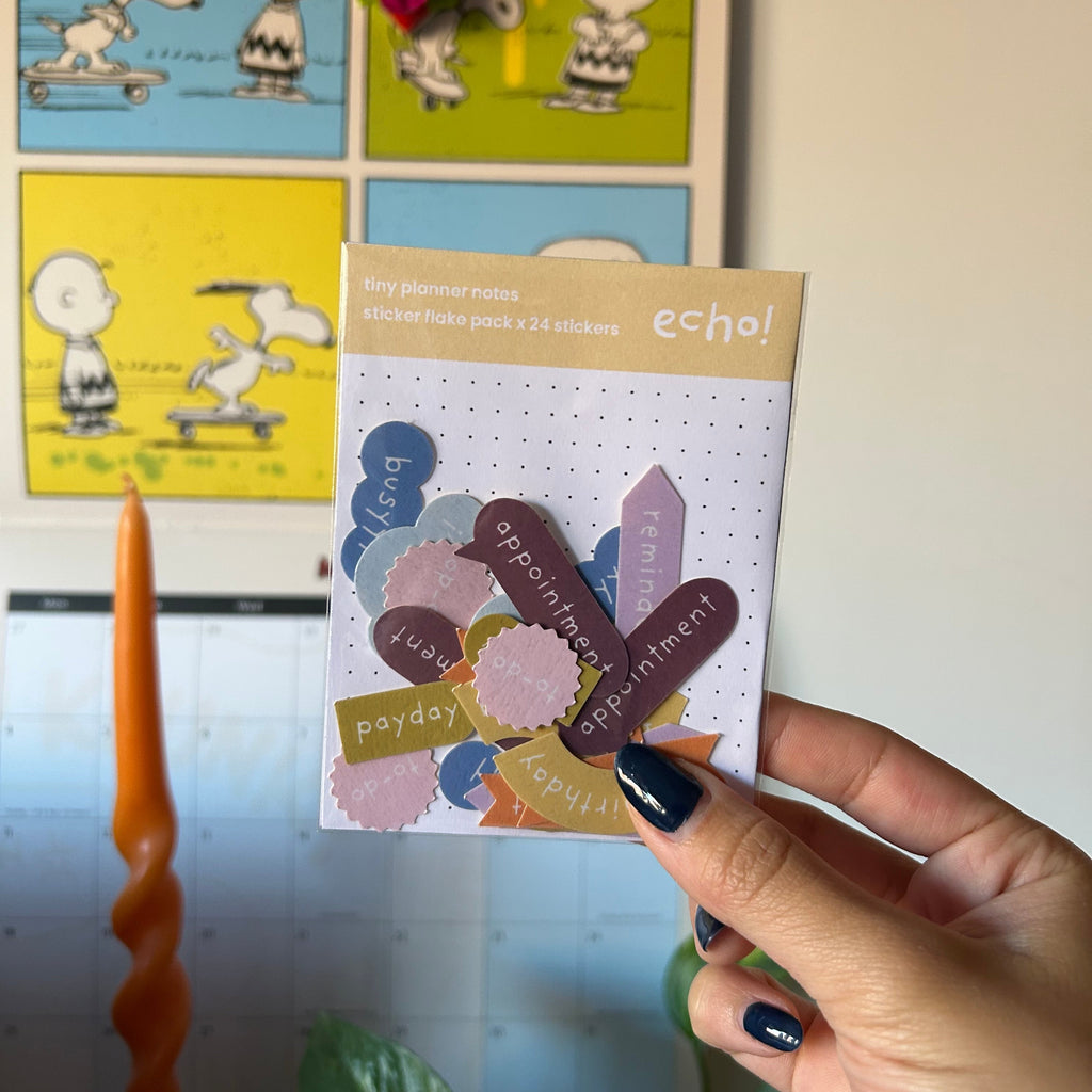 Tiny Planner Notes Sticker Flake Pack