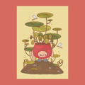 Money Plant Critter Print