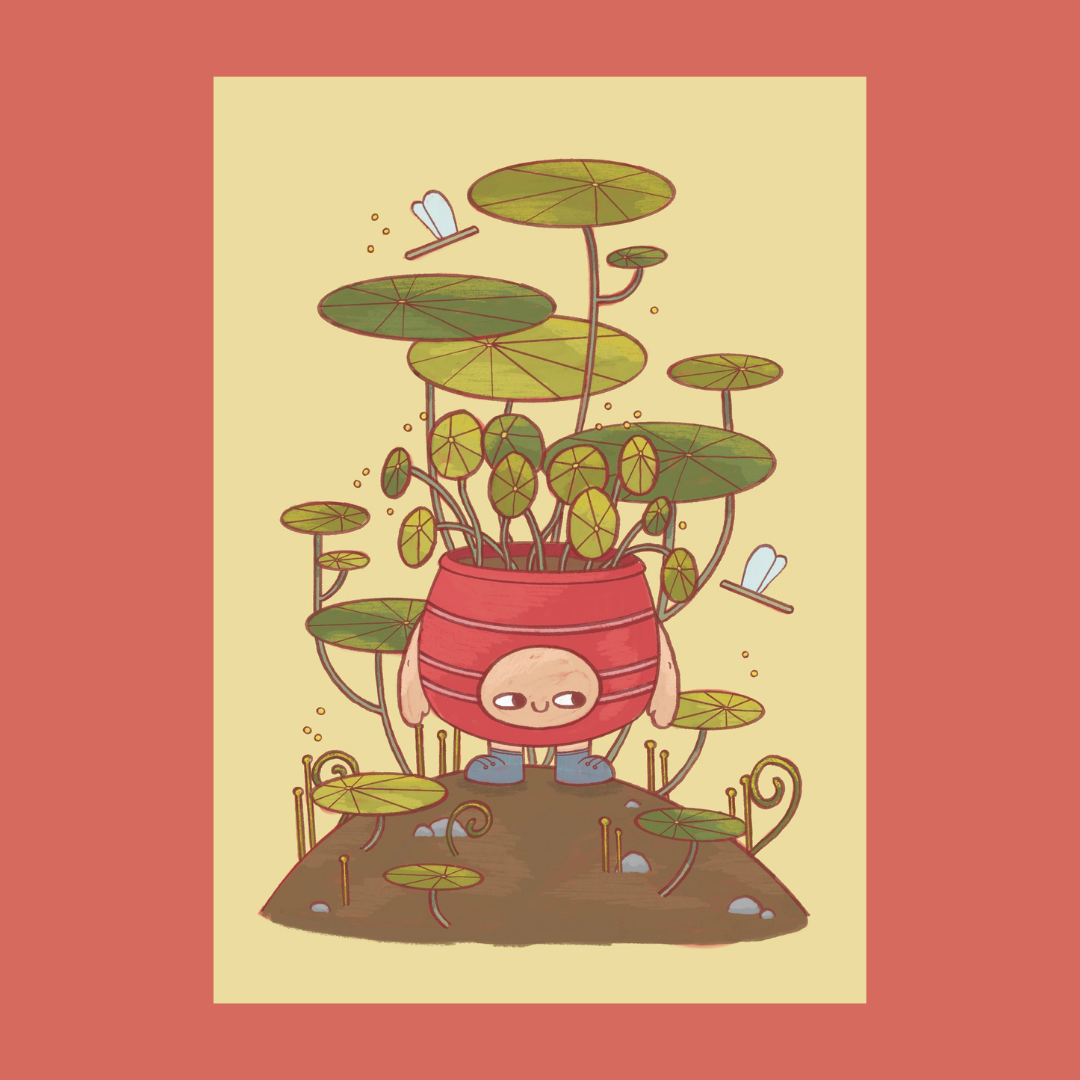 Money Plant Critter Print