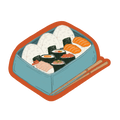Sushi Box Sticker