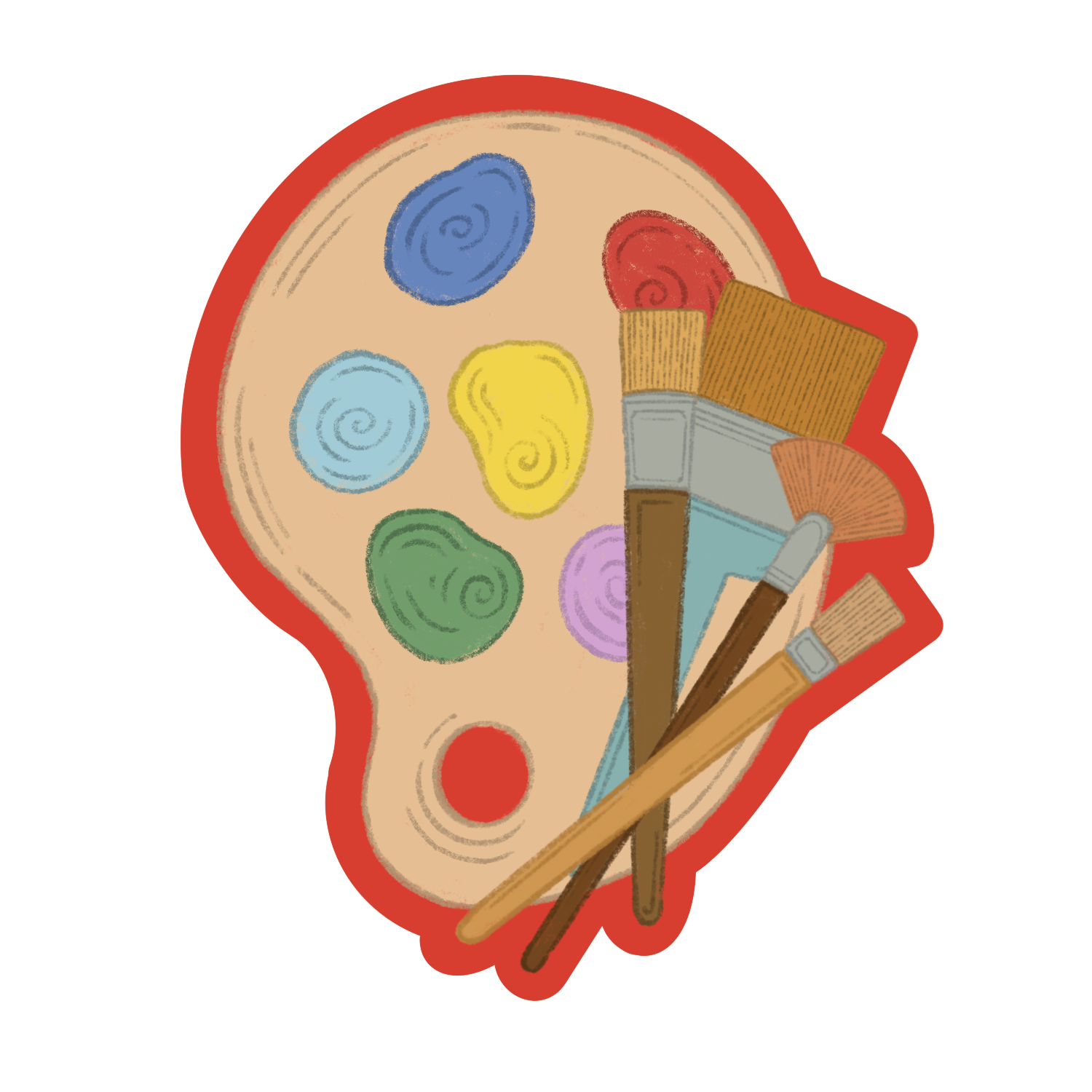 Painting Set Sticker