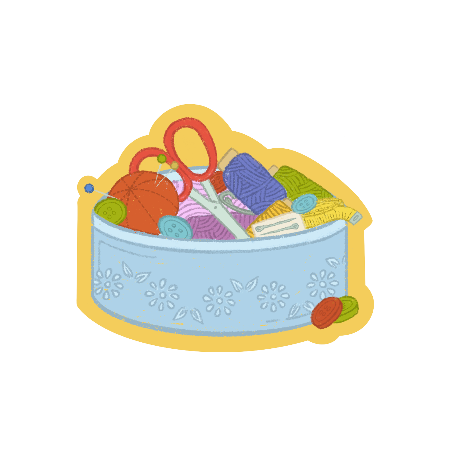 Sewing Kit Sticker