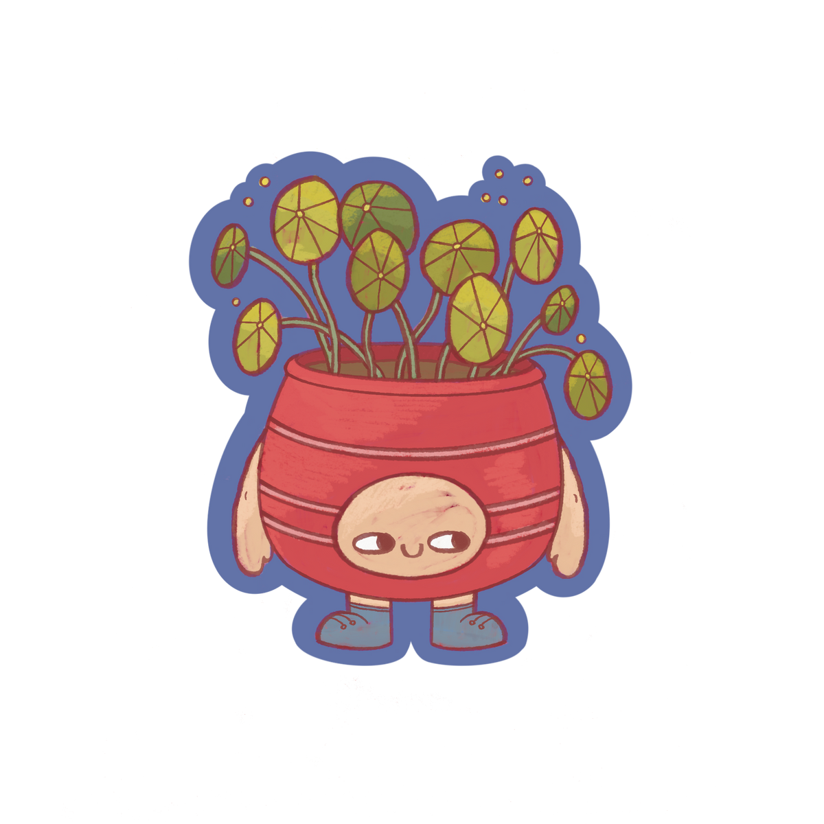 Money Plant Critter Sticker